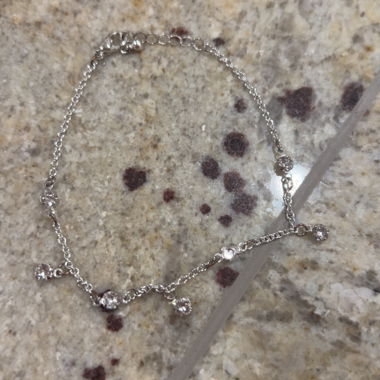 Silver-coloured charm bracelet