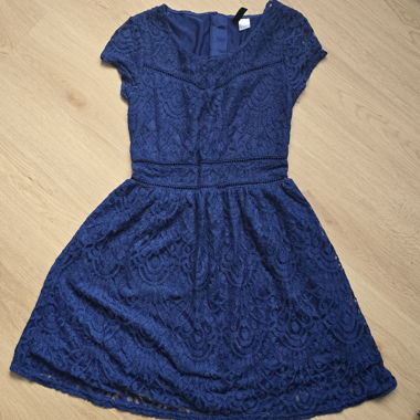 Blue Lace Dress, Size 34