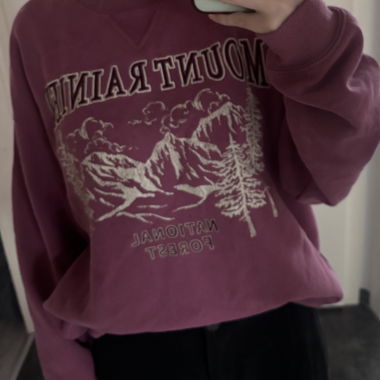 Sweatshirt Mount Rainier rose