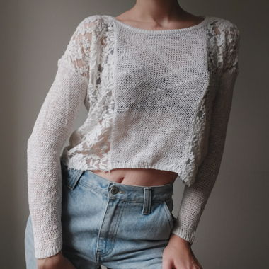 White see-through shirt