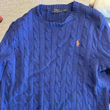 Blue cable sweater Ralph Lauren 