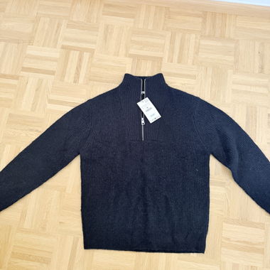 Strickpullover mit Reissverschluss