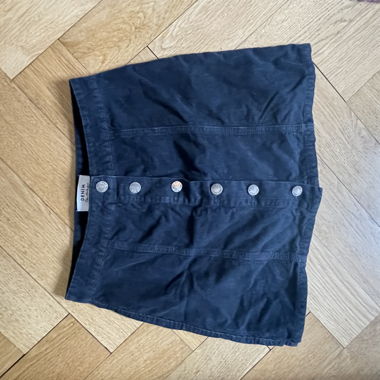 Black Cord Skirt