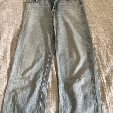 Jeans a vita alta azzurro chiaro