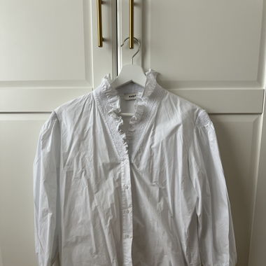 Weisse Bluse wie Sézanne Gr. 3/EUR 38/40