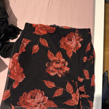Jupe à rose  