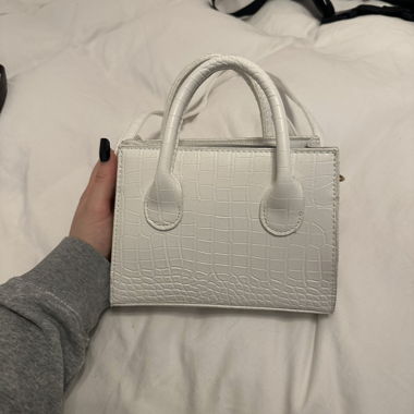Mini-sac à main effet croco