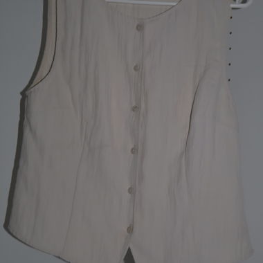 Gilet blanc pour femme