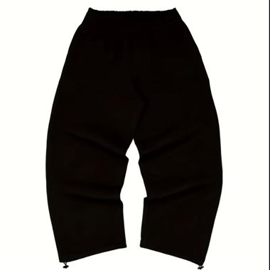 Pantalone da jogging nero con dettaglio CD sulla tasca posteriore