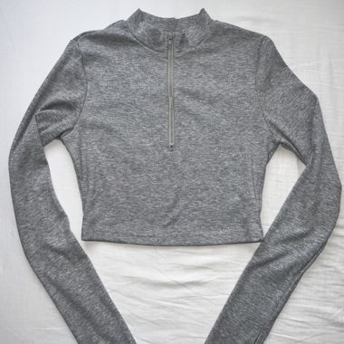 Cropped Langarmshirt