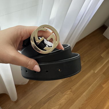 Gucci Lederguertel schwarz