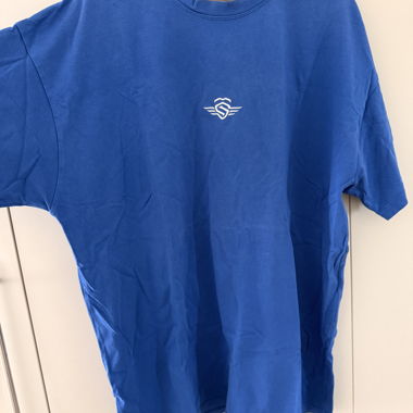 T-shirt oversize blu