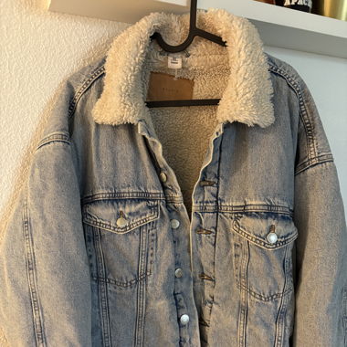 Warme Jeansjacke