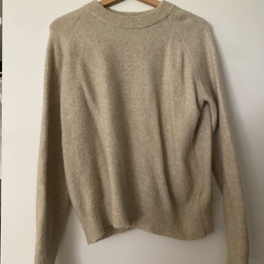 Beige knit sweater