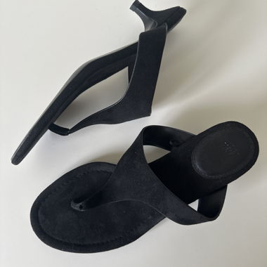 Sandales noires à talons