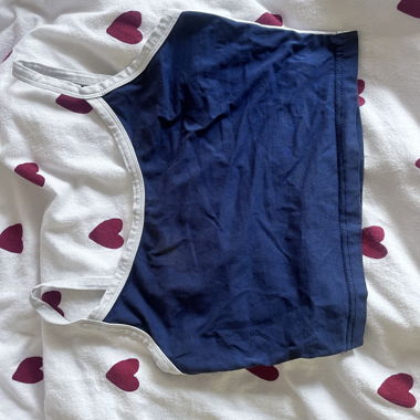 Débardeur enfant bleu/blanc
