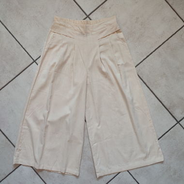 Pantalon large beige taille L