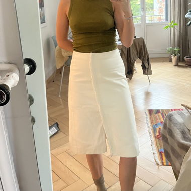 Gonna midi bianca H&M EUR 36
