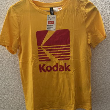 T-shirt Kodak jaune