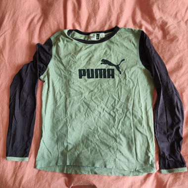 Puma Langarmshirt mint/blau