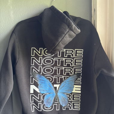 Hoddie mit backprint