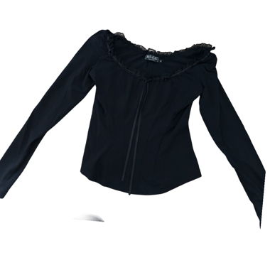 Longsleeve noir avec dentelle (ajustable)