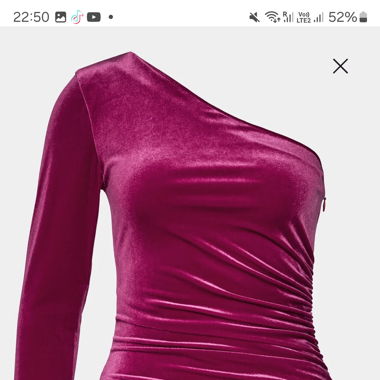 HUGO BOSS kurzes One-Shoulder-Kleid 