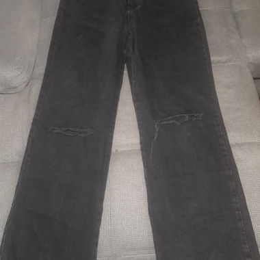 Schwarze Wide-Leg Jeans