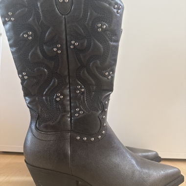 Cowboystiefel anthrazit/dunkelgrau