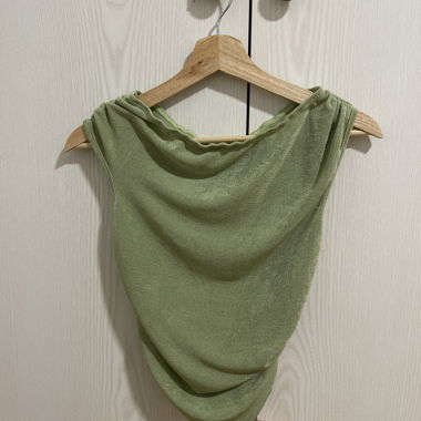 Green Draped Top