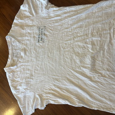 T-shirt à Logo Blanc