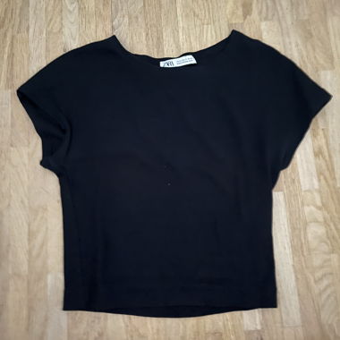Crop top nero Zara taglia S