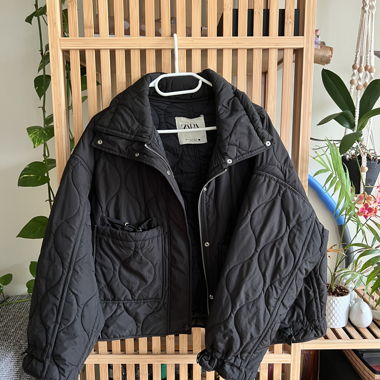 Zara Black Quilted Jacket