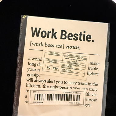Adesivo Work Bestie