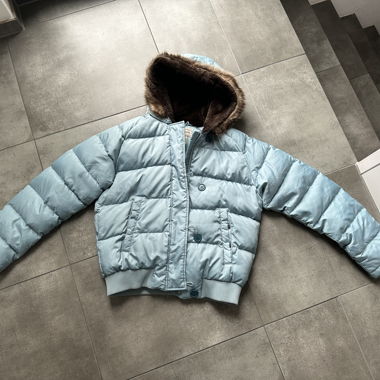 Blaue Polo Jeans Ralph-Lauren Steppjacke Grösse M