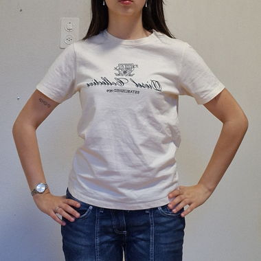 T-shirt Diesel beige brodé