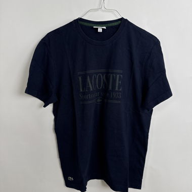 Lacoste navy graphic T-shirt