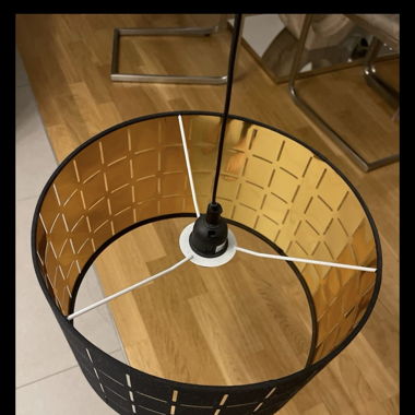 Lampe suspendue noire design