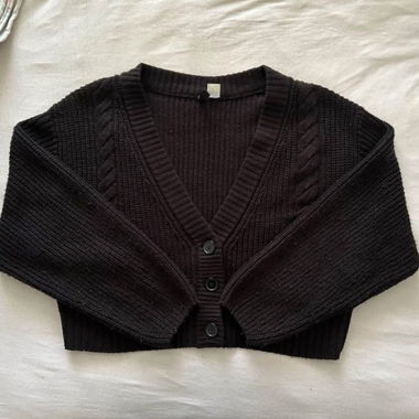 Schwarzer Cardigan Grösse M 