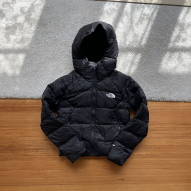 schwarze north face jacke mit kapuze