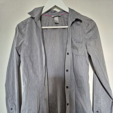 Bluse / Hemd H&M grau, S