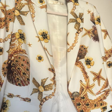 Blazer with Versace pattern 