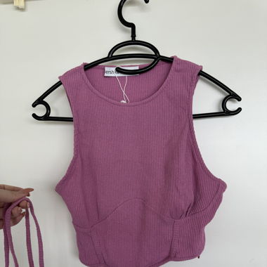pinkes crop-top