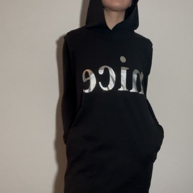 Oversize-Kapuzenkleid NICE