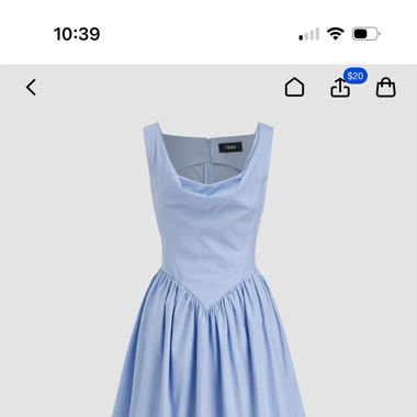 100% COTTON COWL NECK RUFFLE ZIPPER MIDI DRESS