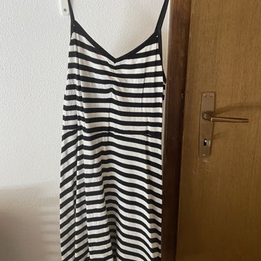 Striped midi dress