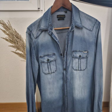 Chemise Antony Morato bleu denim