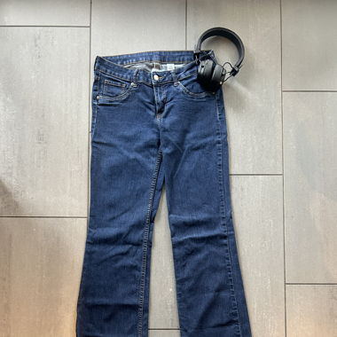 Dark-Wash Bootcut Jeans