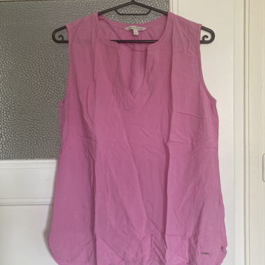 Chemisier sans manches rose Tom Tailor