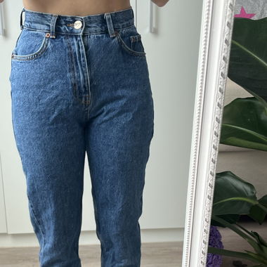 Mom jeans blau